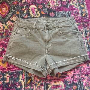 American Eagle Outfitters Women's Olive Jean Shorts